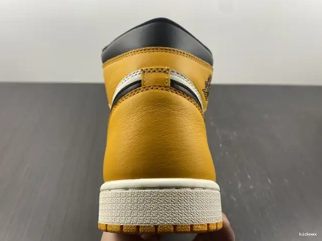 Rep MAX Yellow OG Jordan 1 555088-711 Toe High Air 0615